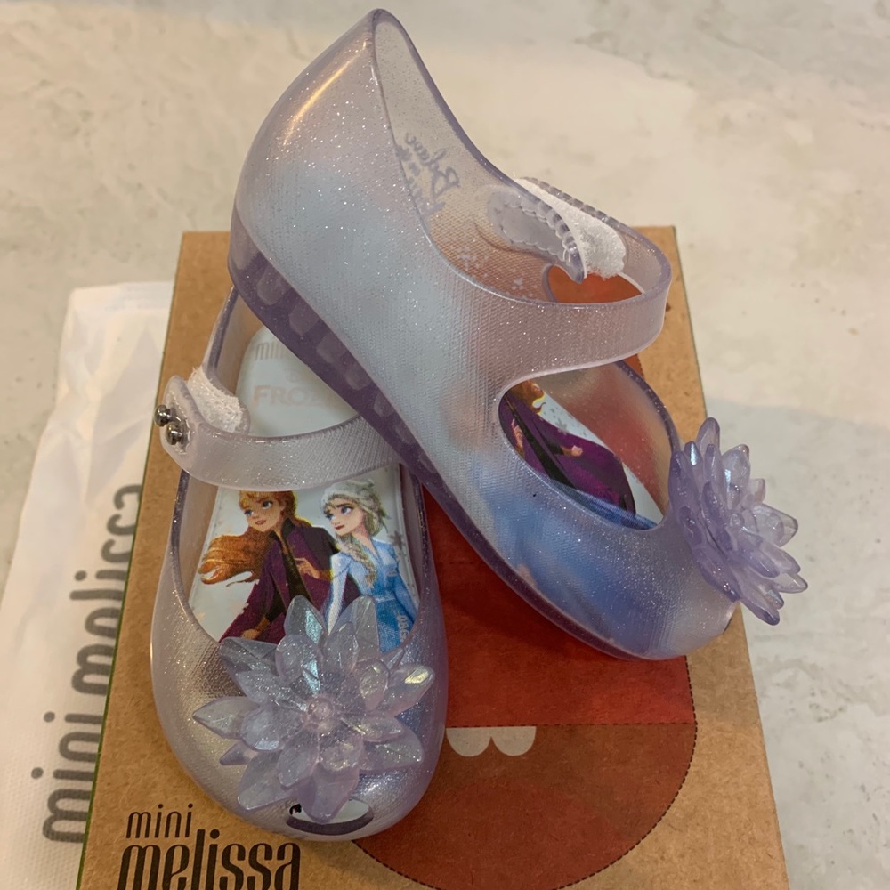 ❄️New Disney Froze Mini Melissa Toddler Shoes size 5